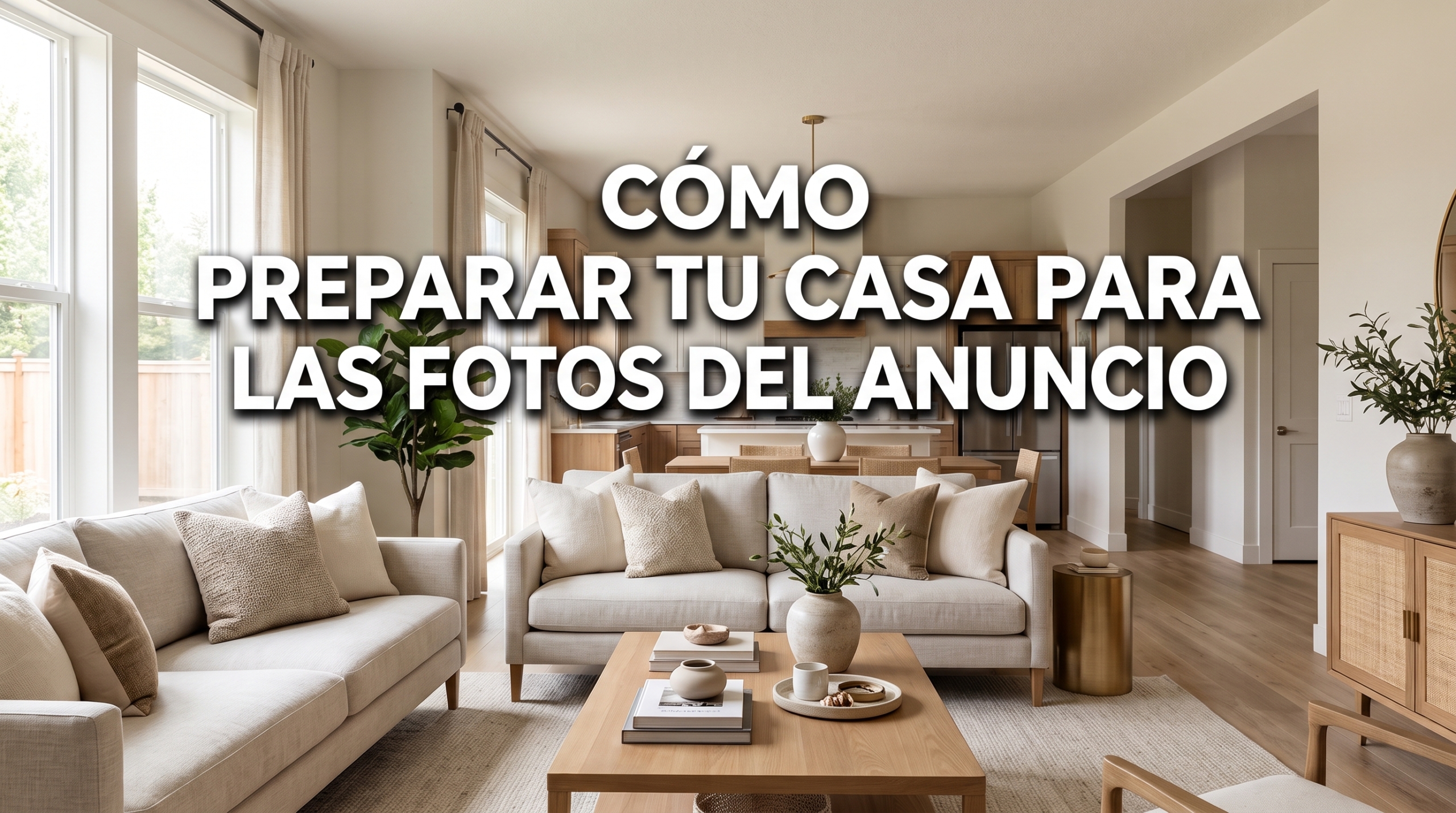 Cómo preparar tu casa para las fotos del anuncio